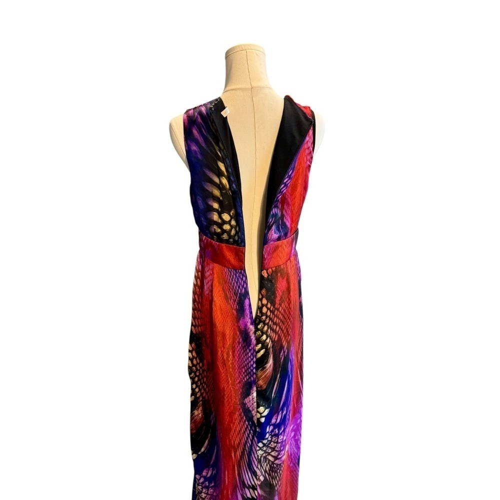 Boston Proper - Multicolor Slide Slit Maxi Dress Sz 6 - Picture 6 of 9